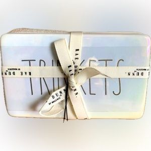 NWT Rae Dunn “Trinkets” Box - Two Section Tray